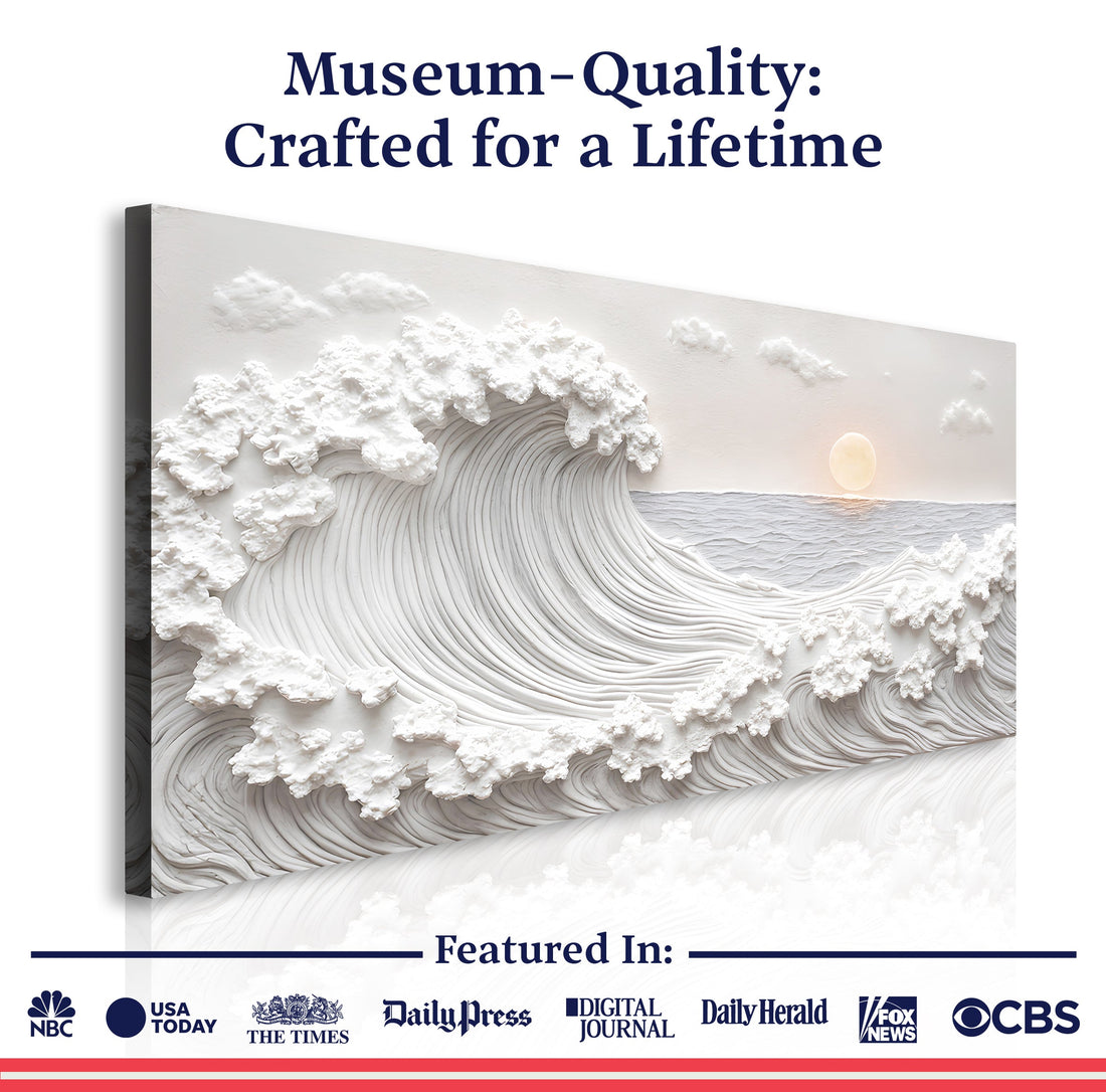 Ocean Waves Abstract Wall Art