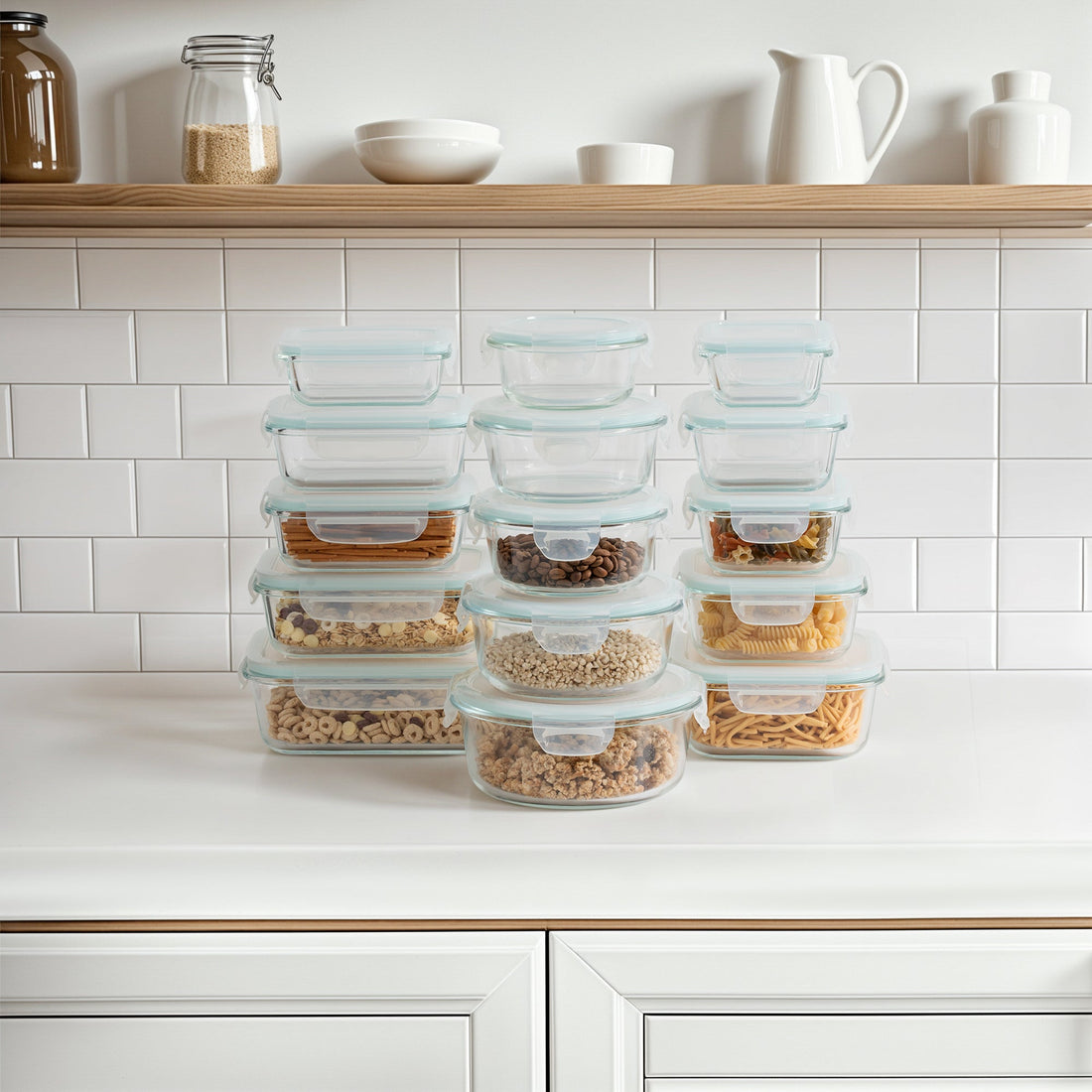 15 Container Borosilicate Glass Set