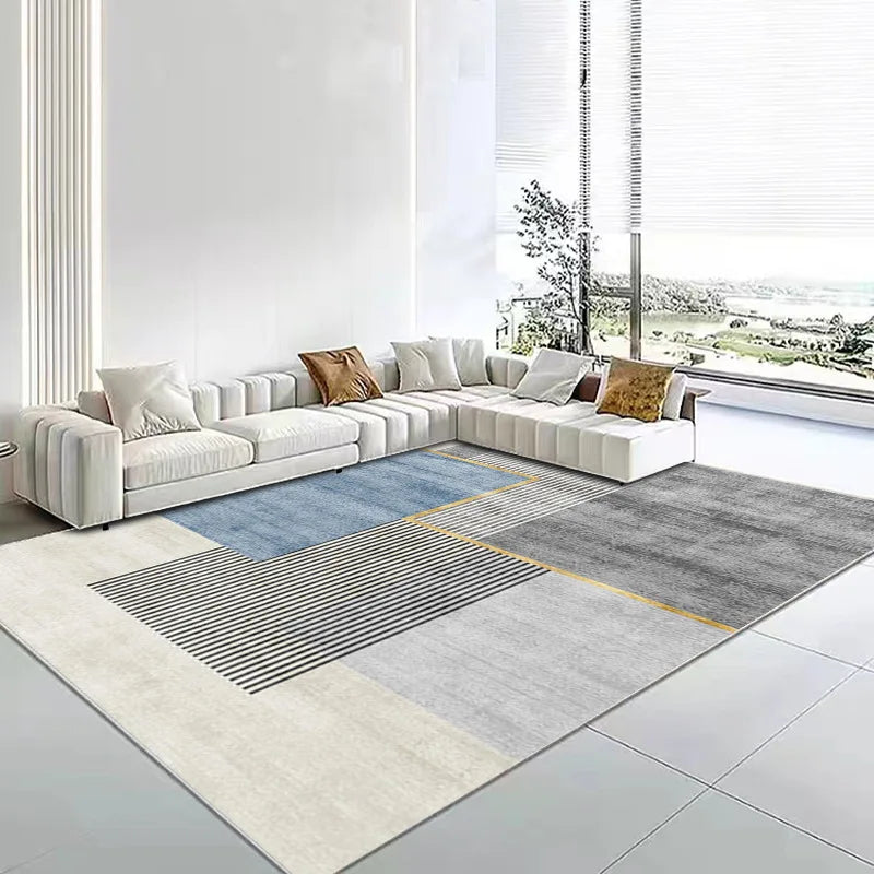 Modern Minimalist Geometric Area Rug – Soft, Anti-Slip Home Floor Décor