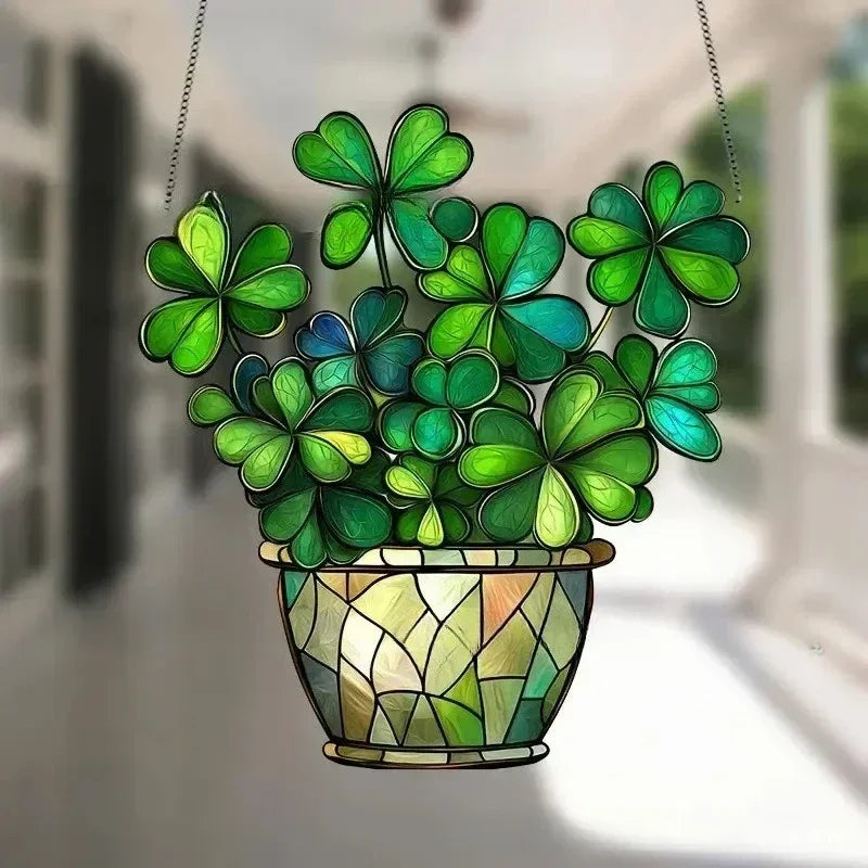 Enchanting Hummingbird Suncatcher – Vibrant Stained Glass Window Hanging Decor