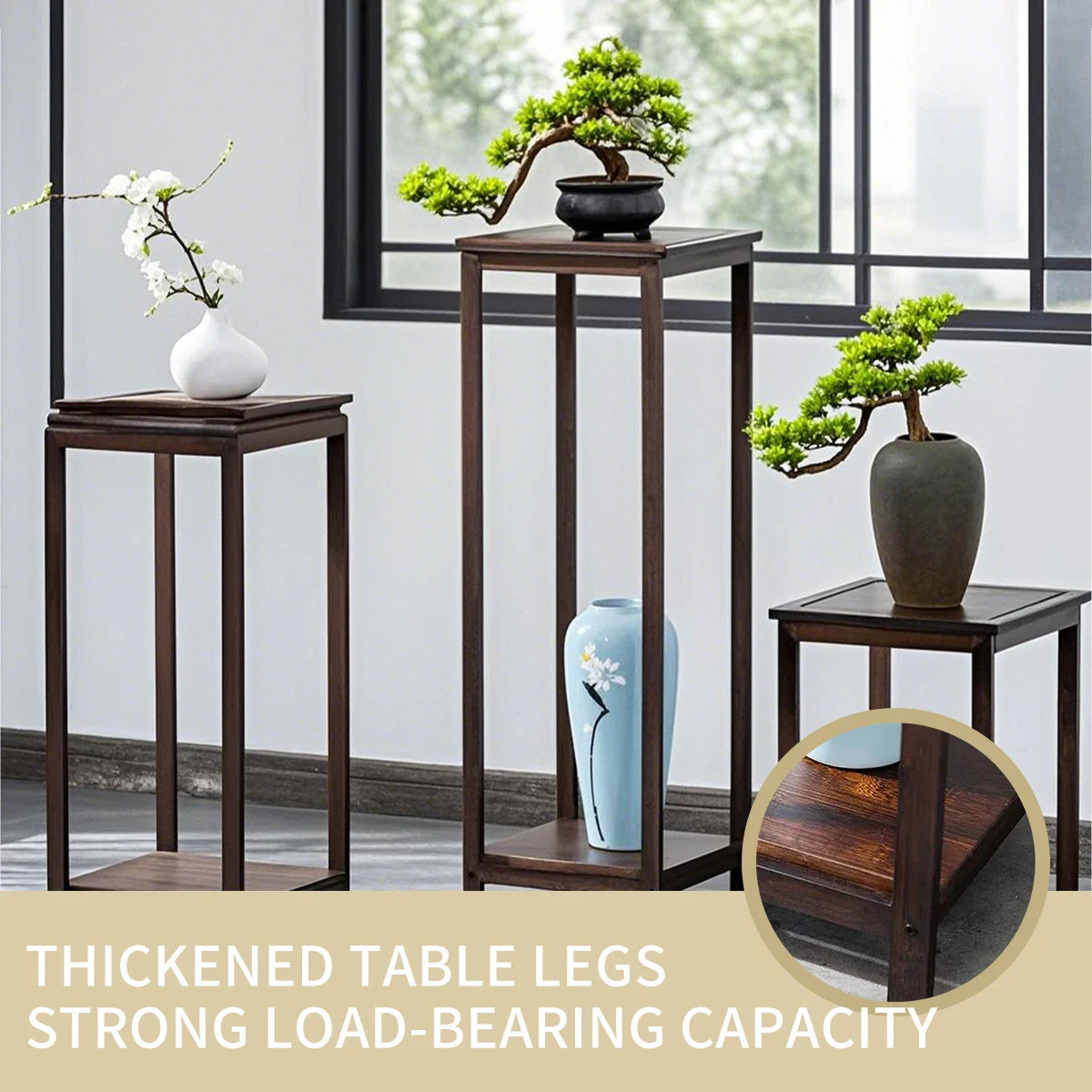 Bamboo Plant Stand – Multi-Tier Indoor & Outdoor Planter Display