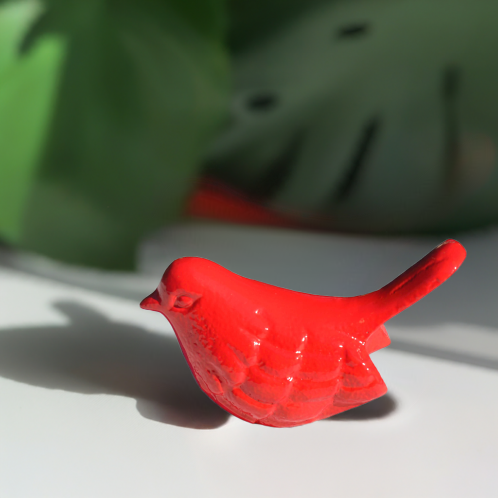 Vibhsa Bird Figurines Symbols of Health & Happiness (Red)